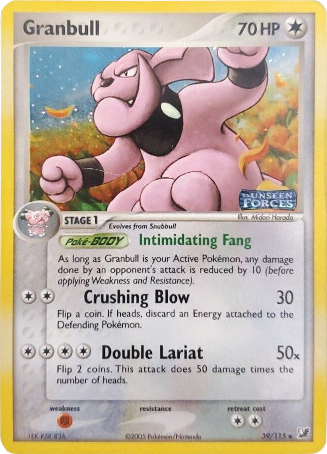 Granbull (39/115) (Stamped) [EX: Unseen Forces] 