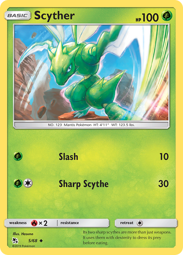 Scyther (5/68) [Sun &amp; Moon: Hidden Fates] 