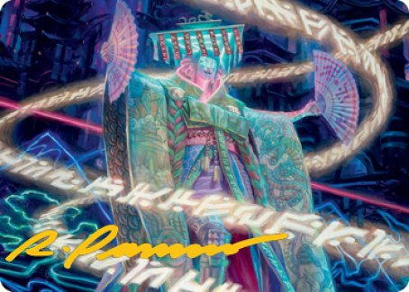 Satsuki, the Living Lore Art Card (Gold-Stamped Signature) [Kamigawa: Neon Dynasty Art Series] 