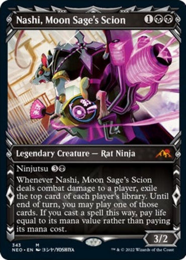 Nashi, Moon Sage's Scion (Showcase Ninja) [Kamigawa: Neon Dynasty] 