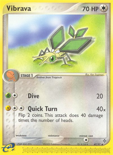 Vibrava (47/97) [EX: Dragon] 