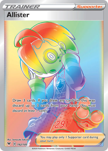 Allister (192/185) [Sword &amp; Shield: Vivid Voltage] 