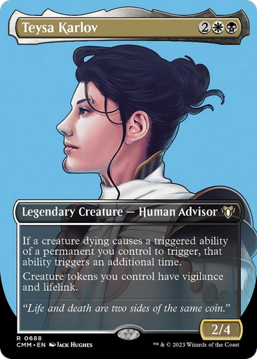 Teysa Karlov (Borderless Profile) [Commander Masters] 