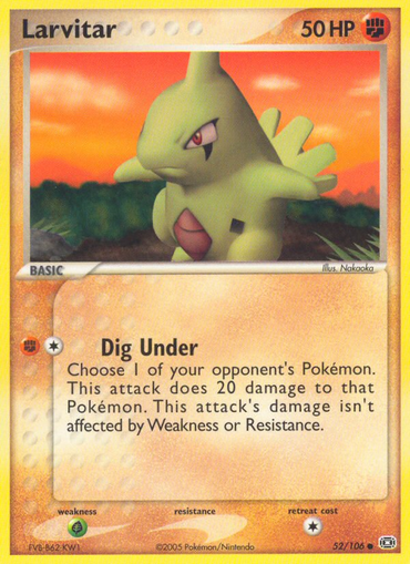 Larvitar (52/106) [EX: Emerald] 