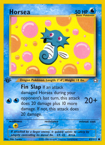 Horsea (62/111) [Neo Genesis 1st Edition] 