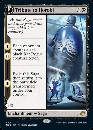 Tribute to Horobi // Echo of Death's Wail (Extended Art) [Kamigawa: Neon Dynasty] 