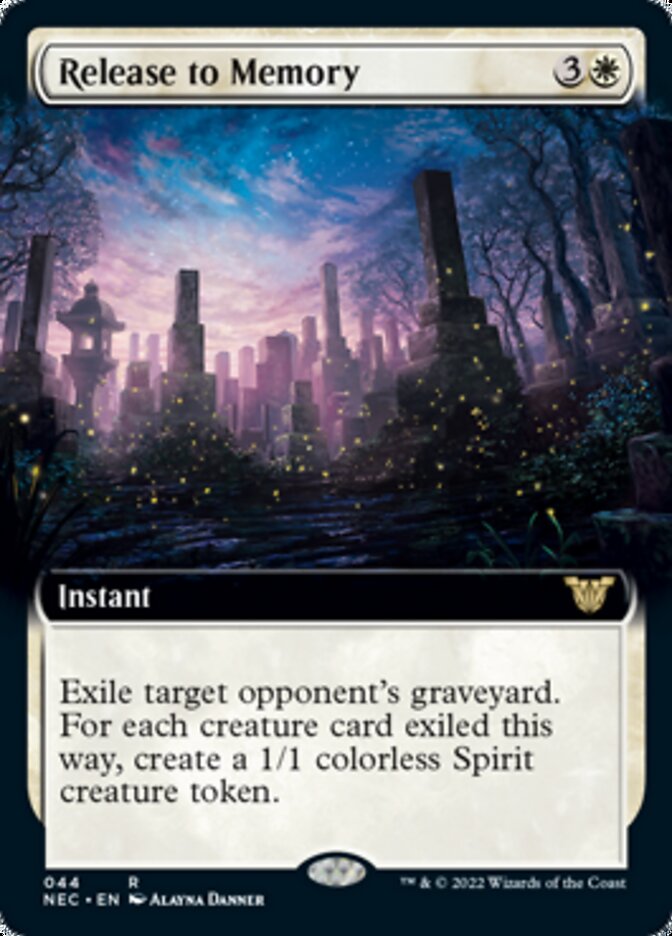 Release to Memory (Extended Art) [Kamigawa: Neon Dynasty Commander] 