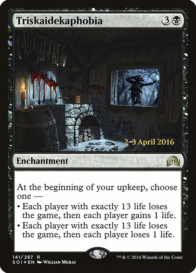 Triskaidekaphobia [Shadows over Innistrad Prerelease Promos] 