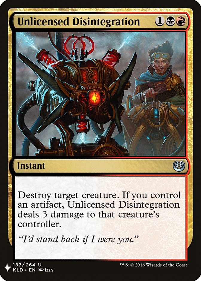 Unlicensed Disintegration [Mystery Booster] 