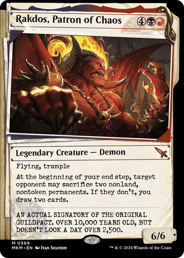 Rakdos, Patron of Chaos (Showcase) (0369) [Murders at Karlov Manor] 
