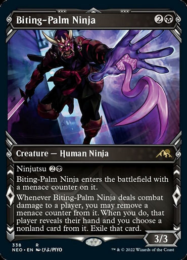 Biting-Palm Ninja (Showcase Ninja) [Kamigawa: Neon Dynasty] 