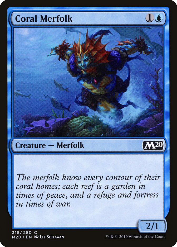 Coral Merfolk [Core Set 2020] 