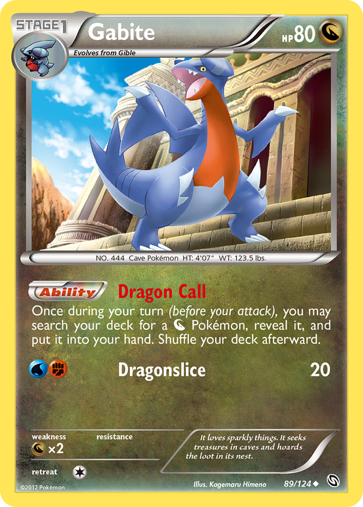 Gabite (89/124) [Black &amp; White: Dragons Exalted] 