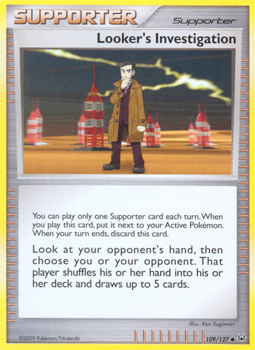 Looker's Investigation (109/127) [Platinum: Base Set] 