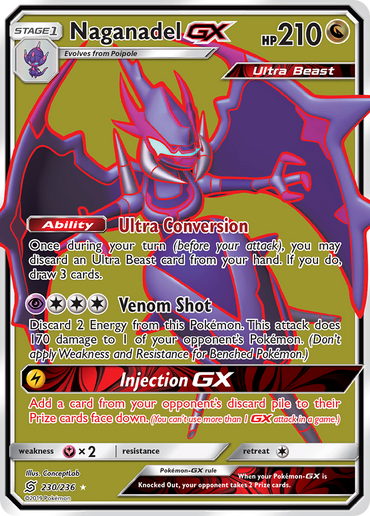 Naganadel GX (230/236) [Sun &amp; Moon: Unified Minds] 