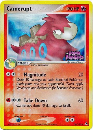 Camerupt (36/110) (Stamped) [EX: Holon Phantoms] 