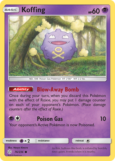 Koffing (76/236) [Sun &amp; Moon: Cosmic Eclipse] 