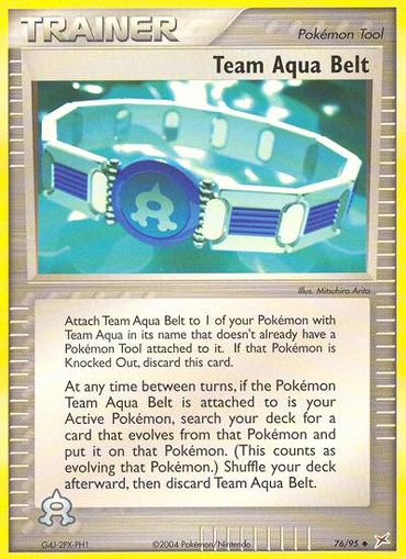 Team Aqua Belt (76/95) [EX: Team Magma vs Team Aqua] 