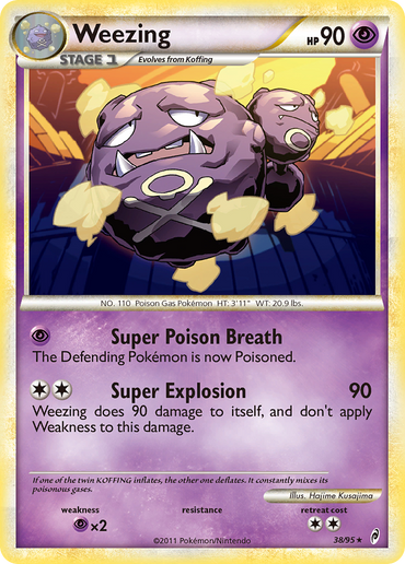 Weezing (38/95) [HeartGold &amp; SoulSilver: Call of Legends] 