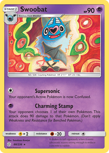Swoobat (88/236) [Sun &amp; Moon: Cosmic Eclipse] 