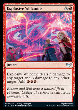 Explosive Welcome [Strixhaven: School of Mages] 