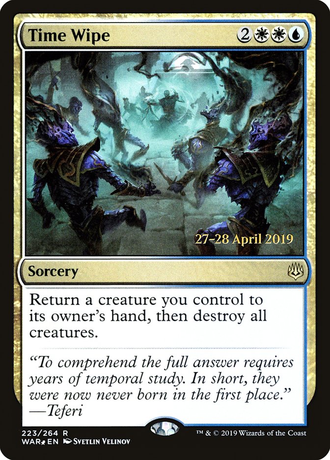 Time Wipe [War of the Spark Prerelease Promos] 