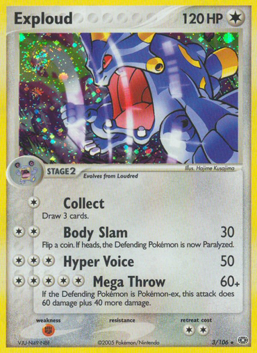Exploud (3/106) [EX: Emerald] 