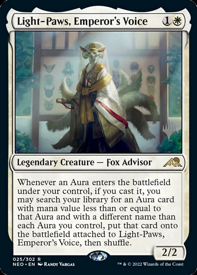 Light-Paws, Emperor's Voice (Promo Pack) [Kamigawa: Neon Dynasty Promos] 