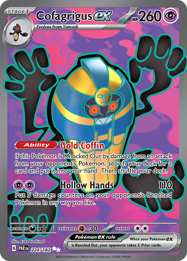 Cofagrigus ex (224/182) [Scarlet &amp; Violet: Paradox Rift] 