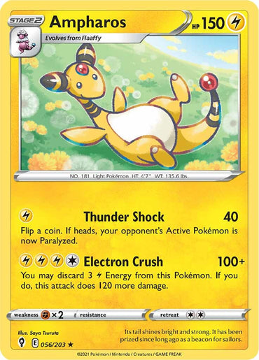 Ampharos (056/203) [Sword &amp; Shield: Evolving Skies] 