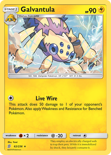 Galvantula (62/236) [Sun &amp; Moon: Unified Minds] 