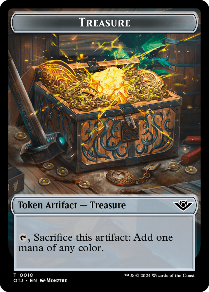 Inkling // Treasure Double-Sided Token [Outlaws of Thunder Junction Commander Tokens] 