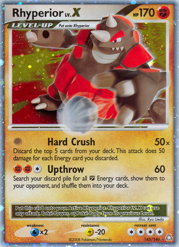 Rhyperior LV.X (145/146) [Diamond &amp; Pearl: Legends Awakened] 