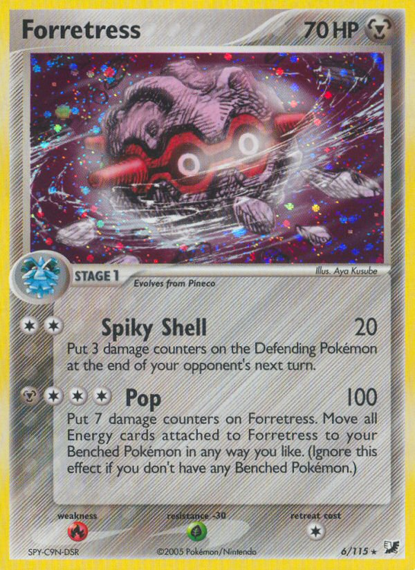 Forretress (6/115) [EX: Unseen Forces] 