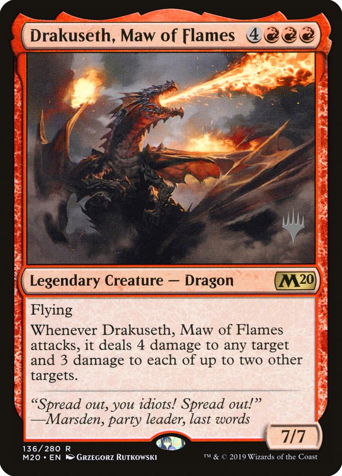 Drakuseth, Maw of Flames (Promo Pack) [Core Set 2020 Promos] 