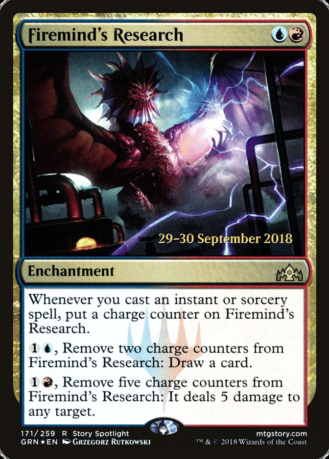 Firemind's Research [Guilds of Ravnica Prerelease Promos] 