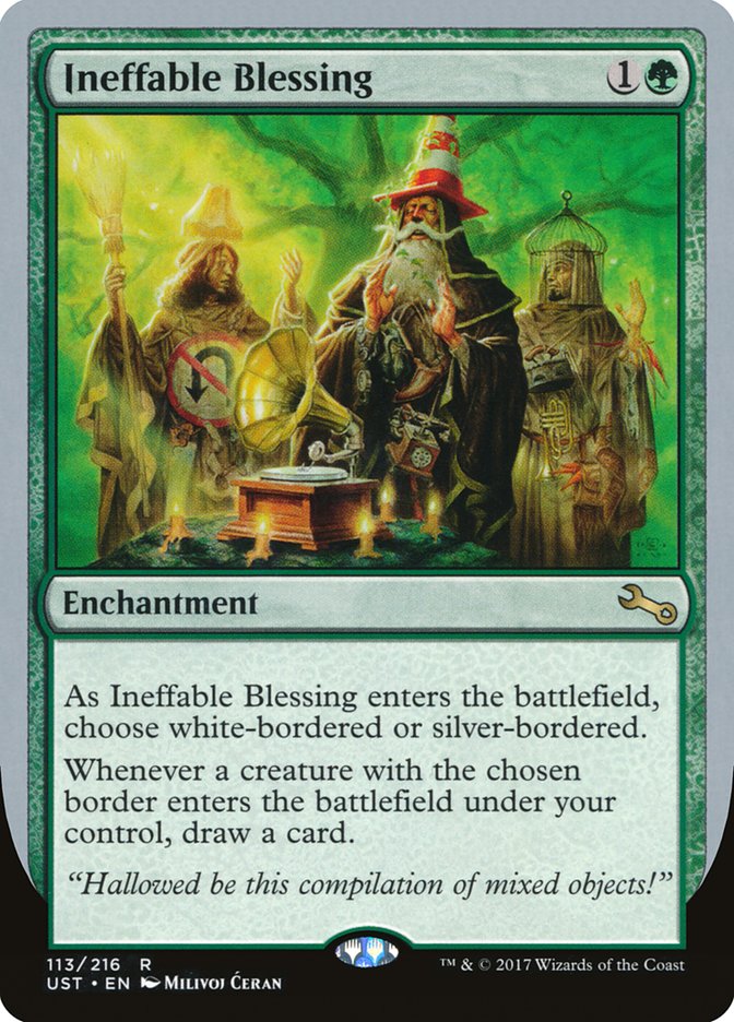 Ineffable Blessing ("choose white-bordered or silver-bordered") [Unstable] 