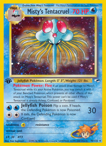 Misty's Tentacruel (10/132) [Gym Heroes 1st Edition] 