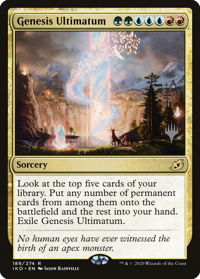 Genesis Ultimatum (Promo Pack) [Ikoria: Lair of Behemoths Promos] 