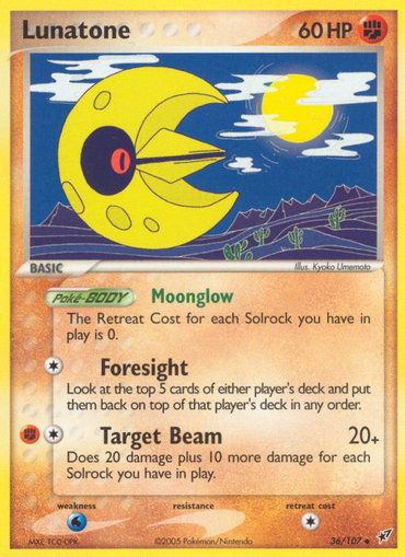 Lunatone (36/107) [EX: Deoxys] 