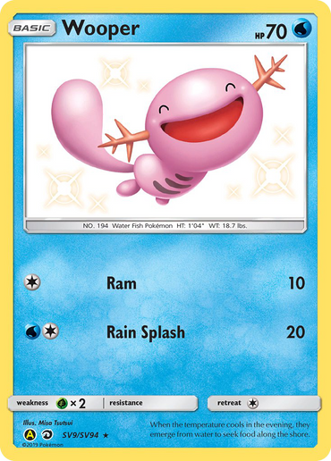 Wooper (SV9/SV94) [Sun &amp; Moon: Hidden Fates - Shiny Vault] 