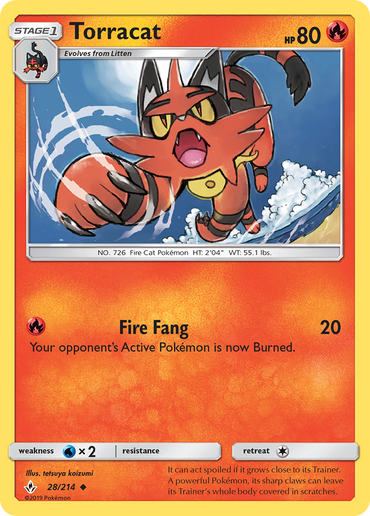 Torracat (28/214) [Sun &amp; Moon: Unbroken Bonds] 
