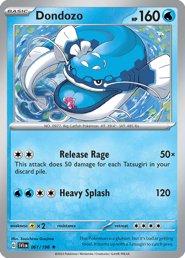 Dondozo (061/198) (Line Holo) [Scarlet &amp; Violet: Base Set] 