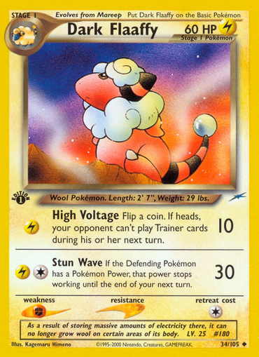 Dark Flaaffy (34/105) [Neo Destiny 1st Edition] 