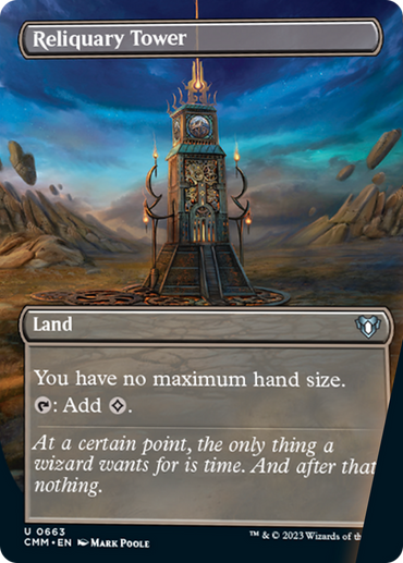 Reliquary Tower (Borderless Alternate Art) [Commander Masters] 
