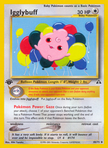 Igglybuff (40/75) [Neo Discovery 1st Edition] 