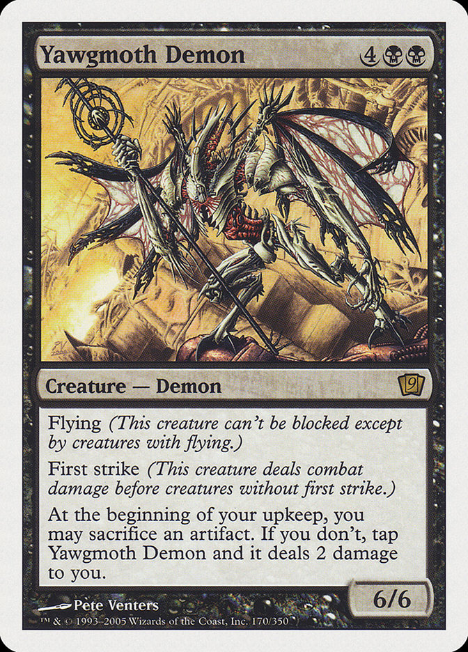 Yawgmoth Demon [Ninth Edition] 