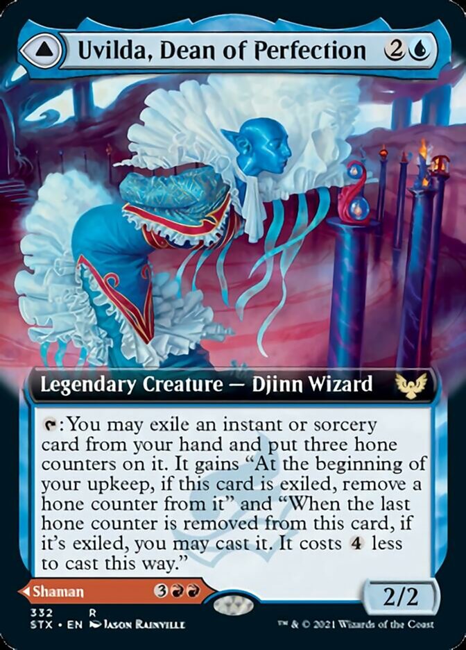 Uvilda, Dean of Perfection // Nassari, Dean of Expression (Extended Art) [Strixhaven: School of Mages] 
