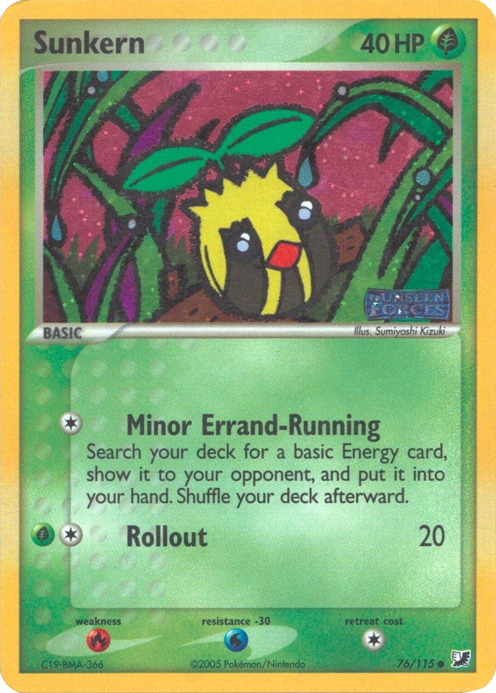 Sunkern (76/115) (Stamped) [EX: Unseen Forces] 