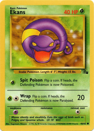 Ekans (46/62) [Fossil Unlimited] 